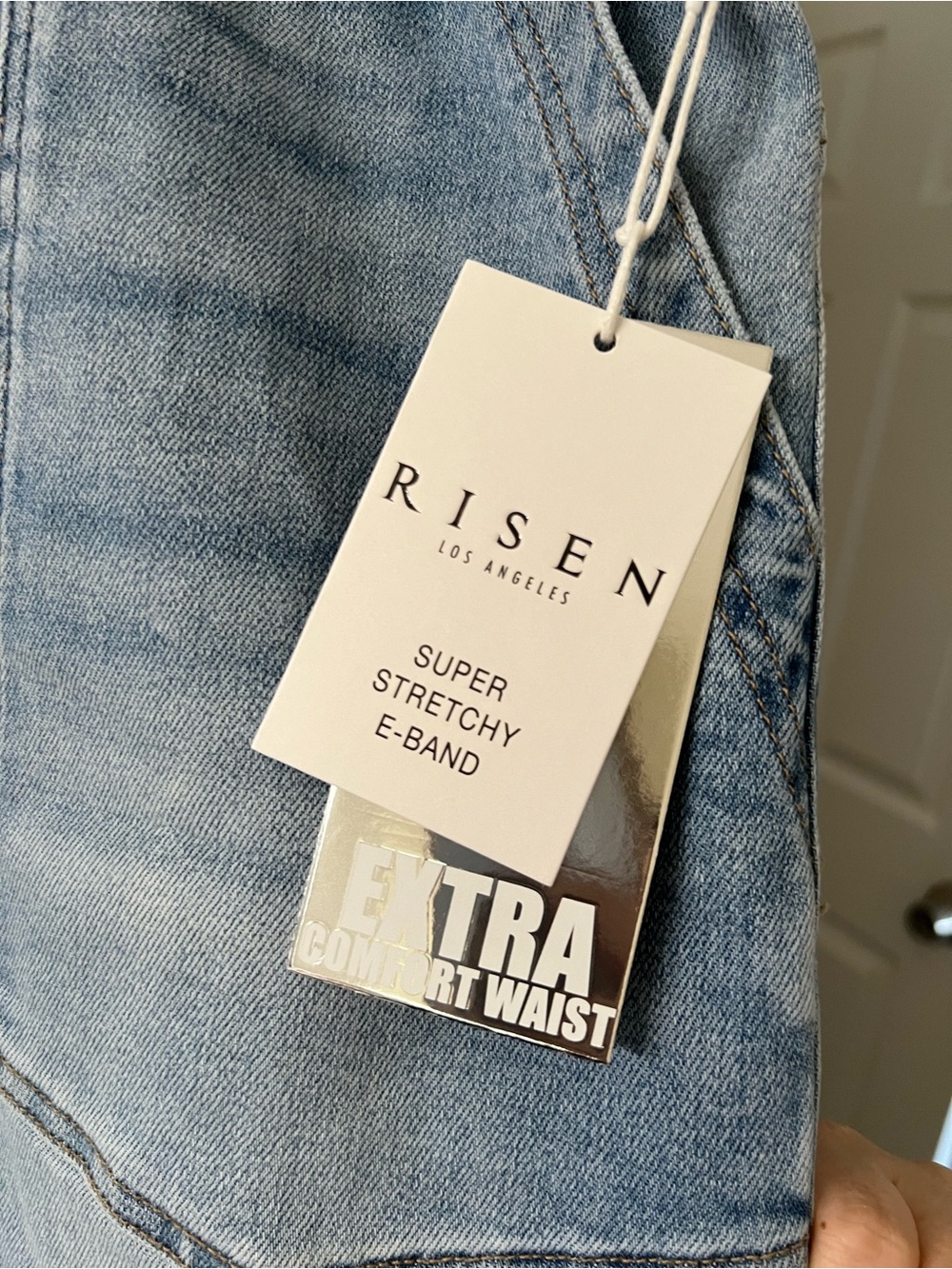 RISEN Super Stretchy Wide-Leg Jeans - Picture 4 of 5